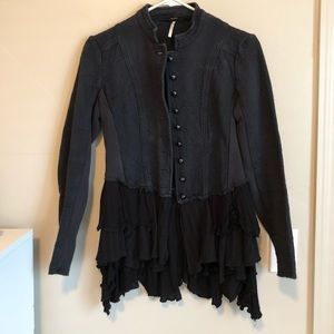 Free People Victoria Ruffle Jacket